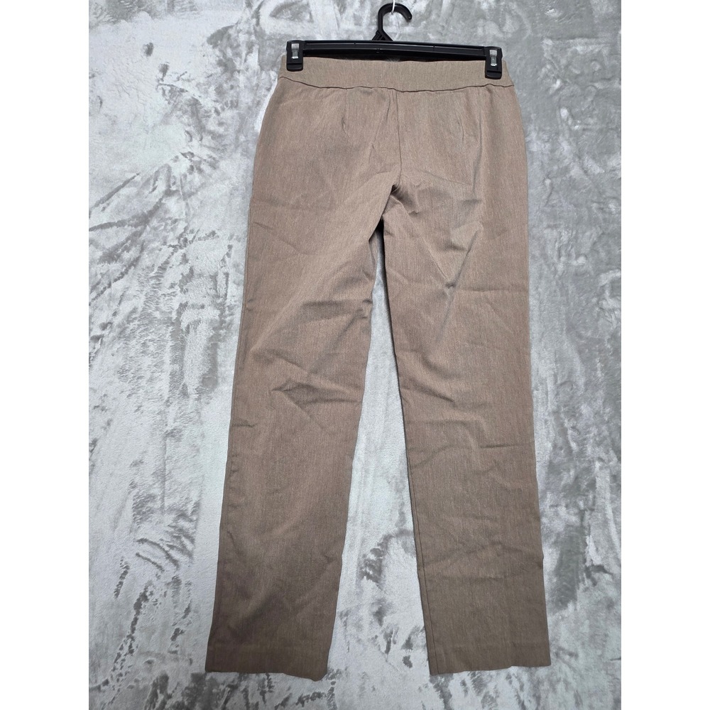 Talbots Petite Women 4P Tan Pull On Straight Leg Stretch Pants Professional - Picture 3 of 8